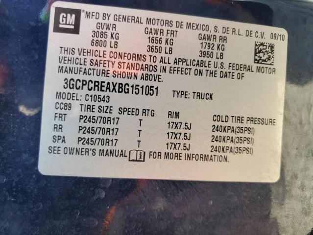 Photo 10 from auction – 2011 CHEVROLET SILVERADO with VIN 3GCPCREAXBG151051