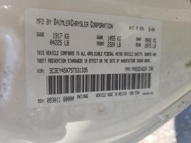 Photo 10 from auction – 2005 CHRYSLER PT CRUISER with VIN 3C3EY45X75T531335