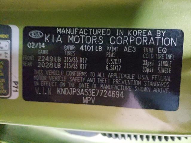 Снимка 10 от търг – 2014 KIA SOUL + с VIN KNDJP3A53E7724694