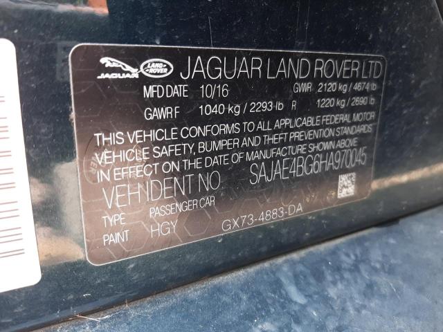 Photo 10 from auction – 2017 JAGUAR XE PRESTIG with VIN SAJAE4BG6HA970045