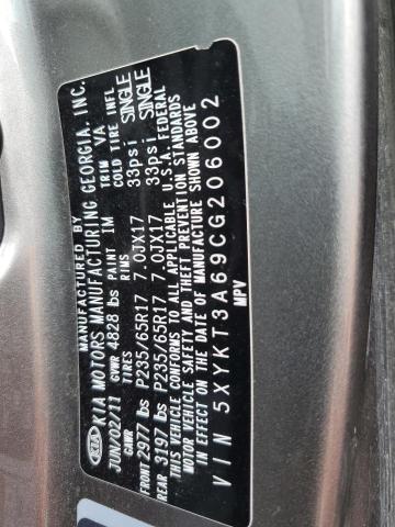 Photo 10 from auction – 2012 KIA SORENTO BA with VIN 5XYKT3A69CG206002