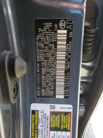 Photo 10 from auction – 2019 TOYOTA COROLLA L with VIN 2T1BURHE9KC176071