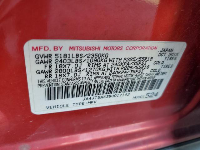 Photo 10 from auction – 2011 MITSUBISHI OUTLANDER with VIN JA4JT5AX3BU017143