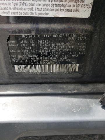 Photo 10 from auction – 2011 SUBARU OUTBACK with VIN 4S4BRBCCXB3321539