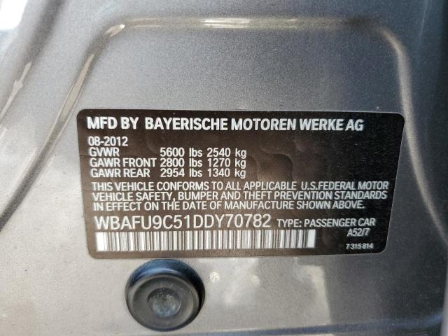 Photo 10 from auction – 2013 BMW 550 XI with VIN WBAFU9C51DDY70782