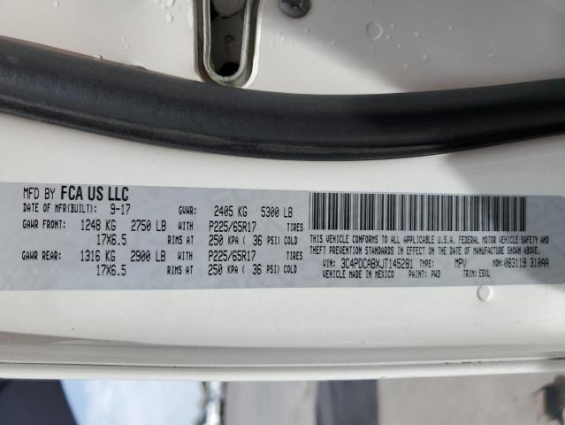 Photo 10 from auction – 2018 DODGE JOURNEY SE with VIN 3C4PDCABXJT145281