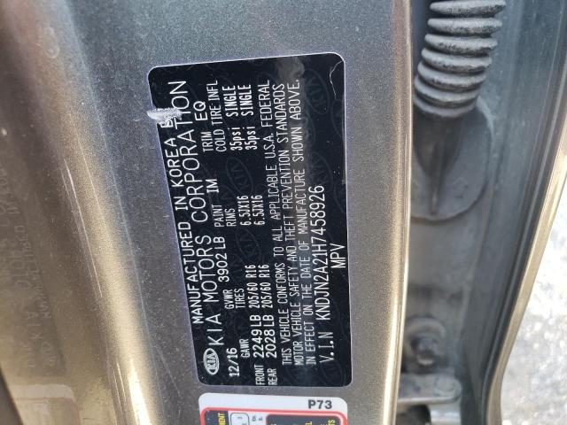 Photo 10 from auction – 2017 KIA SOUL with VIN KNDJN2A21H7458926