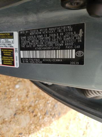 Photo 10 from auction – 2009 TOYOTA CAMRY BASE with VIN 4T4BE46K69R131452
