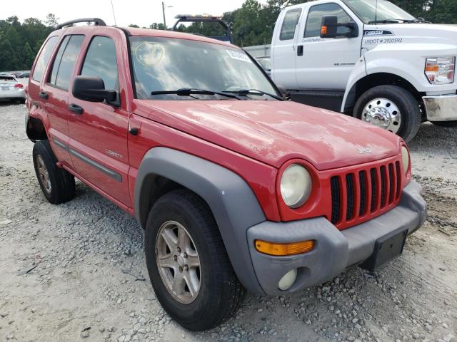 Photo 1 from auction – 2004 JEEP LIBERTY SP with VIN 1J4GL48K04W312979