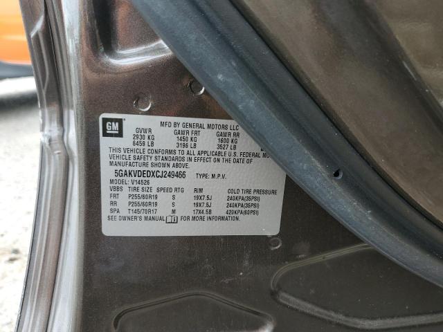 Photo 10 from auction – 2012 BUICK ENCLAVE with VIN 5GAKVDEDXCJ249466