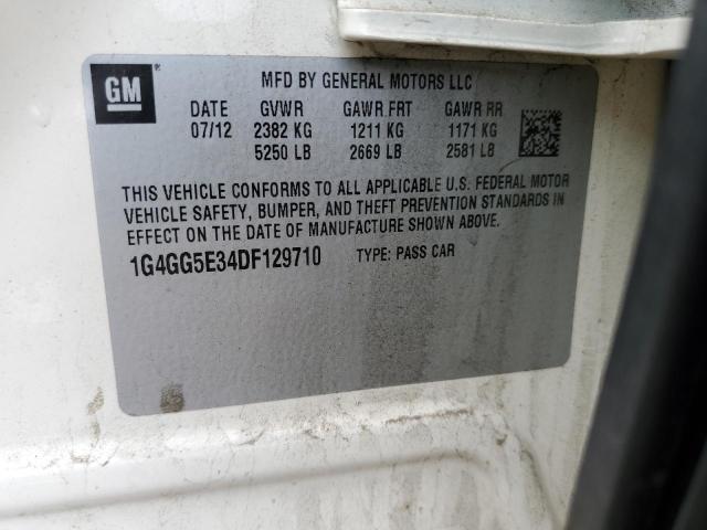 Photo 10 from auction – 2013 BUICK LACROSSE P with VIN 1G4GG5E34DF129710