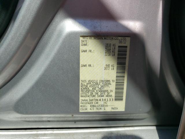 Photo 10 from auction – 2013 NISSAN ALTIMA 2.5 with VIN 1N4AL3AP7DN434133