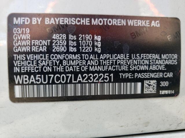 Photo 10 from auction – 2020 BMW M340I with VIN WBA5U7C07LA232251
