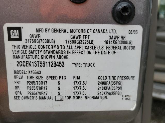 Photo 10 from auction – 2006 CHEVROLET SILVERADO with VIN 2GCEK13T561128453