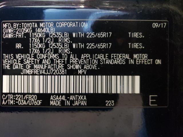 Photo 10 from auction – 2018 TOYOTA RAV4 LE with VIN JTMBFREV4JJ720381