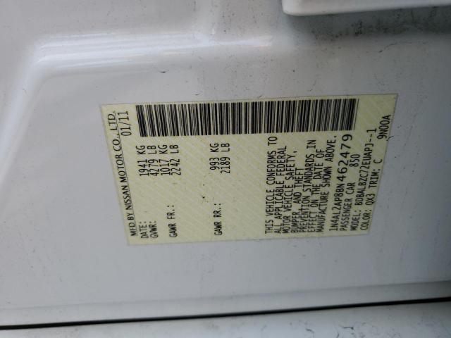 Zdjęcie 10 z aukcji – 2011 NISSAN ALTIMA BAS z VIN 1N4AL2AP8BN462479