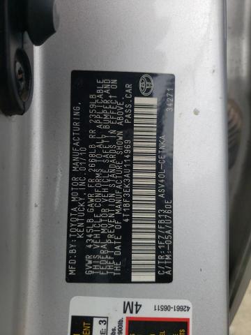 Photo 10 from auction – 2010 TOYOTA CAMRY BASE with VIN 4T1BF3EK3AU114969