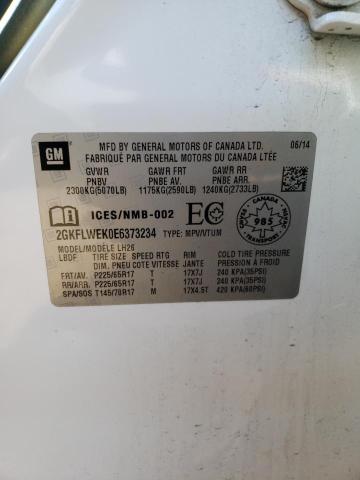 Photo 10 from auction – 2014 GMC TERRAIN SL with VIN 2GKFLWEK0E6373234