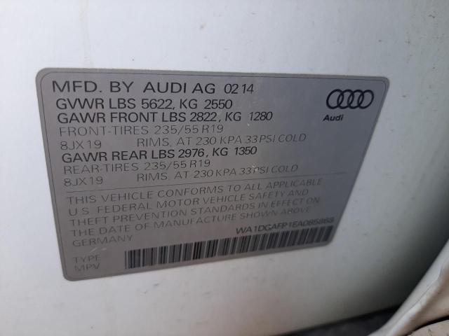 Photo 10 from auction – 2014 AUDI Q5 PREMIUM with VIN WA1DGAFP1EA085868