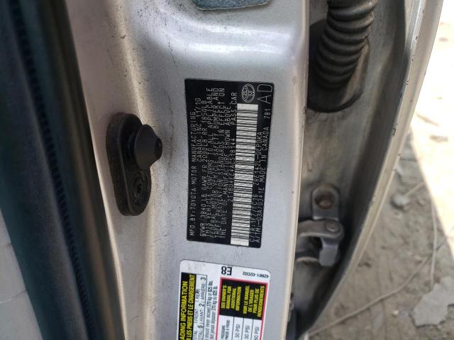 Photo 10 from auction – 2010 TOYOTA COROLLA BA with VIN 2T1BU4EE4AC518144