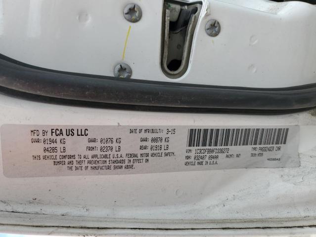 Photo 10 from auction – 2015 DODGE DART SXT with VIN 1C3CDFBB0FD336272