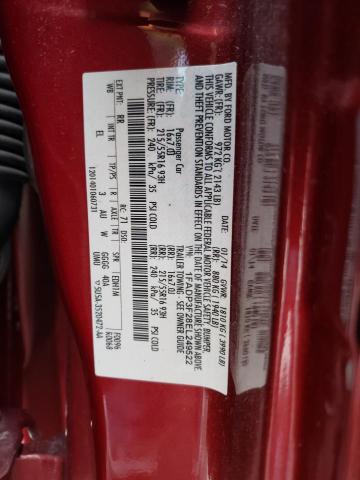 Photo 10 from auction – 2014 FORD FOCUS SE with VIN 1FADP3F28EL249522