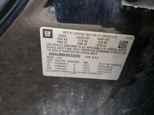 Photo 10 from auction – 2014 GMC TERRAIN SL with VIN 2GKALMEK3E6223262