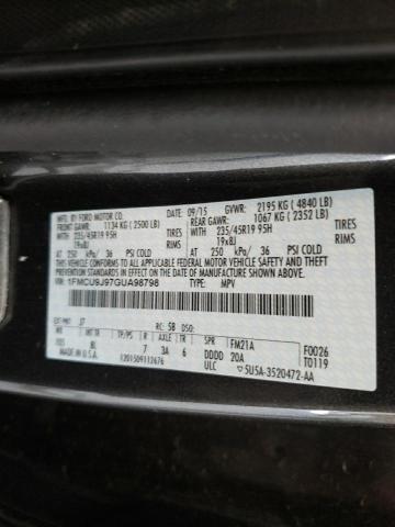 Photo 10 from auction – 2016 FORD ESCAPE TIT with VIN 1FMCU9J97GUA98798
