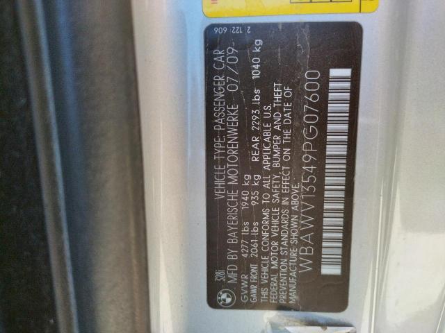 Photo 10 from auction – 2009 BMW 328 I SULE with VIN WBAWV13549PG07600