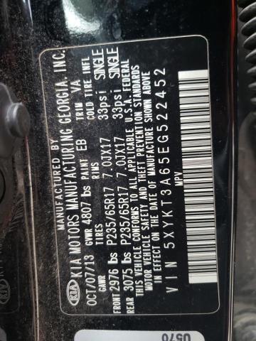 Photo 10 from auction – 2014 KIA SORENTO LX with VIN 5XYKT3A65EG522452