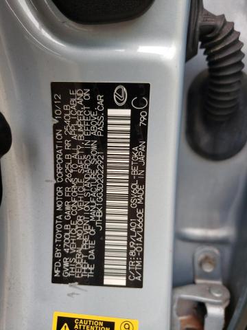 Photo 10 from auction – 2013 LEXUS ES 350 with VIN JTHBK1GG3D2022921