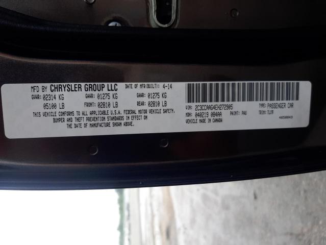 Photo 10 from auction – 2014 CHRYSLER 300 with VIN 2C3CCAAG4EH272905