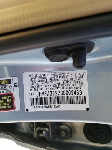 Photo 10 from auction – 2008 HONDA CIVIC HYBR with VIN JHMFA36228S002459