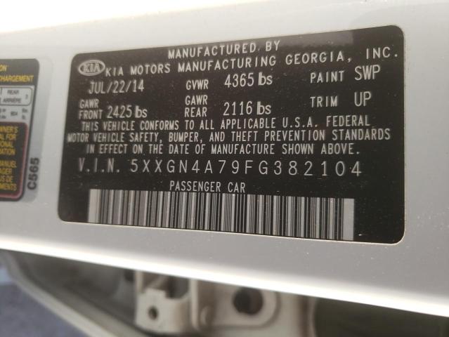 Photo 10 from auction – 2015 KIA OPTIMA EX with VIN 5XXGN4A79FG382104