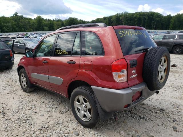 Photo 3 from auction – 2003 TOYOTA RAV4 with VIN JTEGH20V730110493