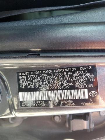 Photo 10 from auction – 2013 TOYOTA PRIUS C with VIN JTDKDTB32D1551519