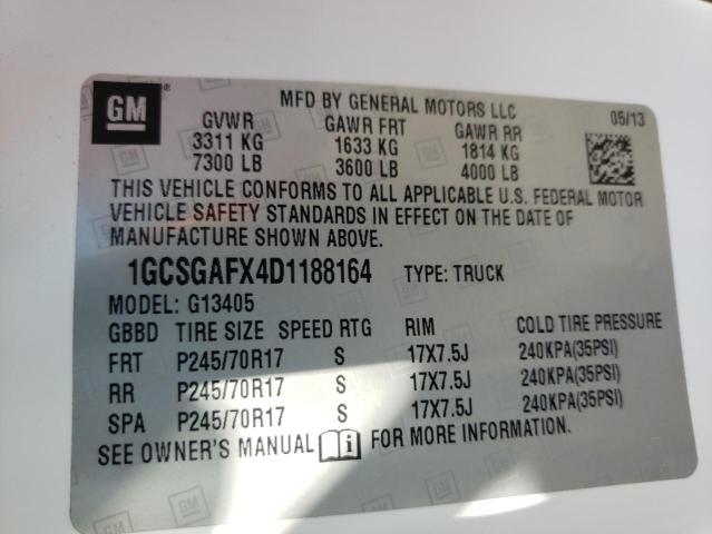 Photo 10 from auction – 2013 CHEVROLET EXPRESS G1 with VIN 1GCSGAFX4D1188164
