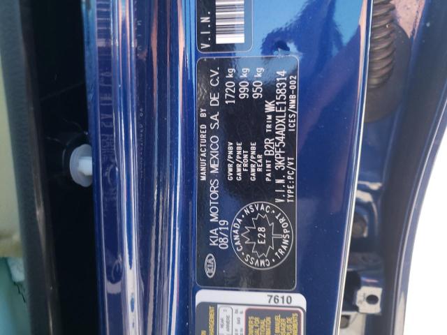 Photo 10 from auction – 2020 KIA FORTE EX with VIN 3KPF54ADXLE158314