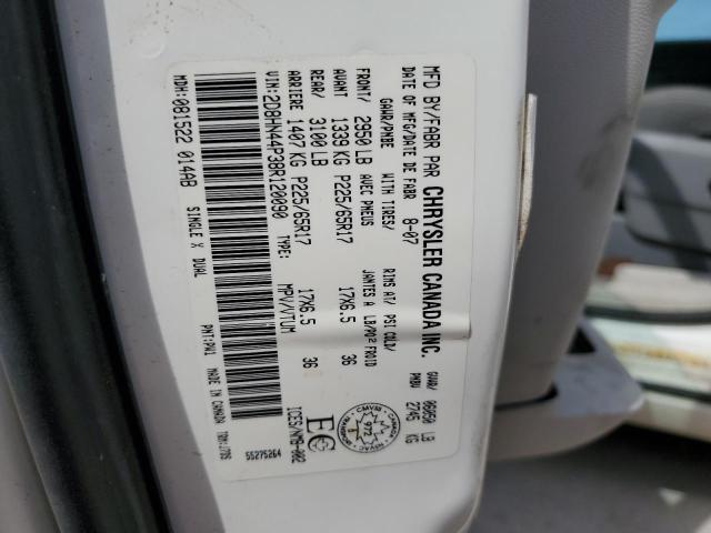 Photo 10 from auction – 2008 DODGE GRAND CARA with VIN 2D8HN44P38R120090