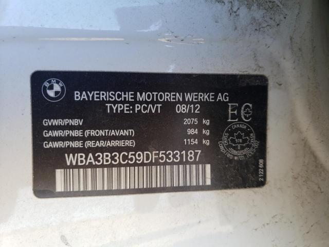 Photo 10 from auction – 2013 BMW 328 XI with VIN WBA3B3C59DF533187