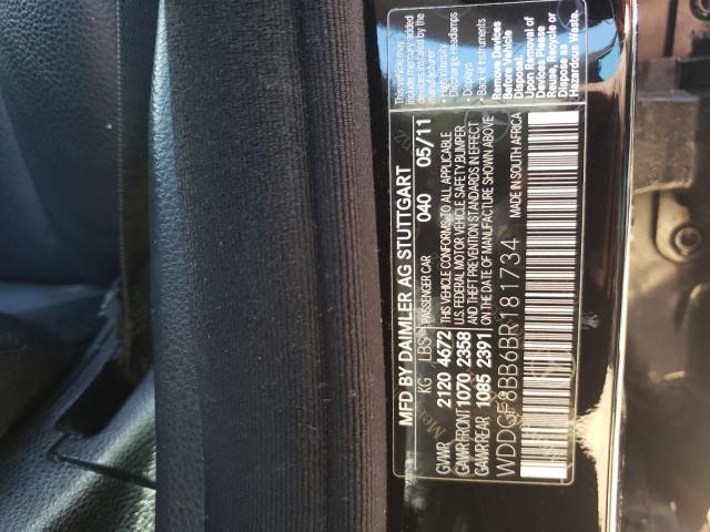 Photo 10 from auction – 2011 MERCEDES-BENZ C 300 4MAT with VIN WDDGF8BB6BR181734