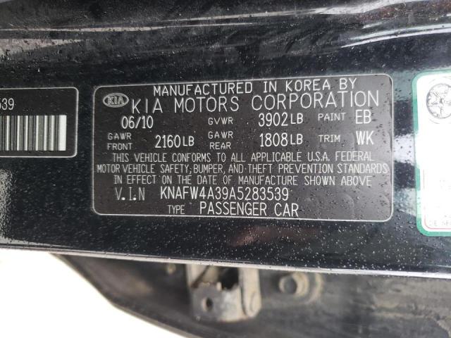 Photo 10 from auction – 2010 KIA FORTE SX with VIN KNAFW4A39A5283539