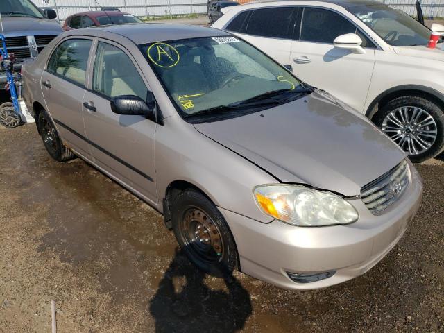 TOYOTA COROLLA CE 2003 with VIN 2T1BR32E83C730578 - Photo from auction