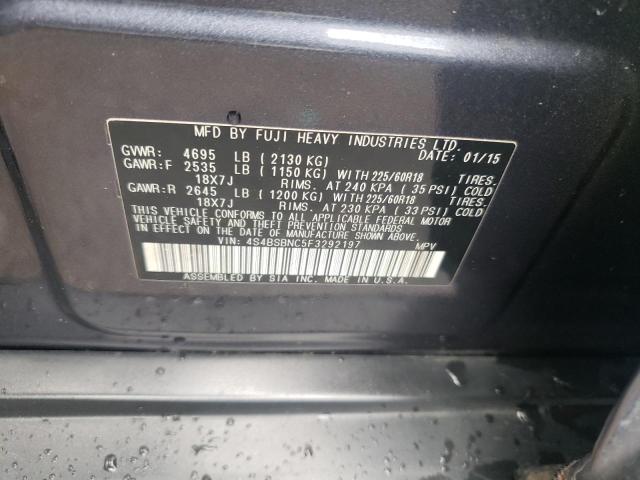 Photo 10 from auction – 2015 SUBARU OUTBACK 2. with VIN 4S4BSBNC5F3292197