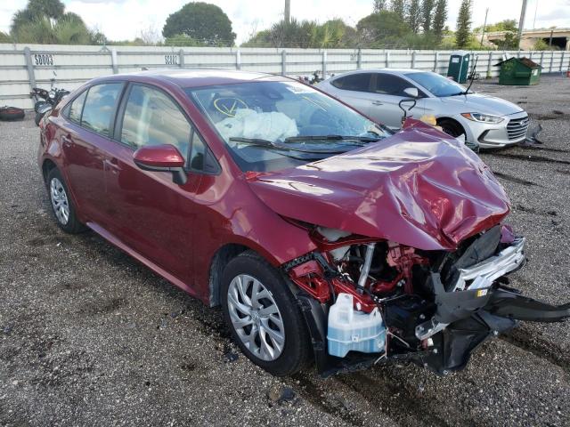 TOYOTA COROLLA LE 2022 with VIN JTDEPMAE8NJ216229 - Photo from auction