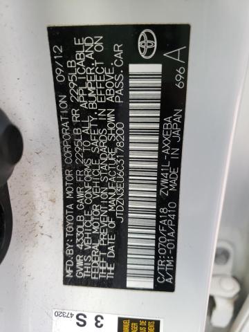 Photo 10 from auction – 2012 TOYOTA PRIUS V with VIN JTDZN3EU6C3178200