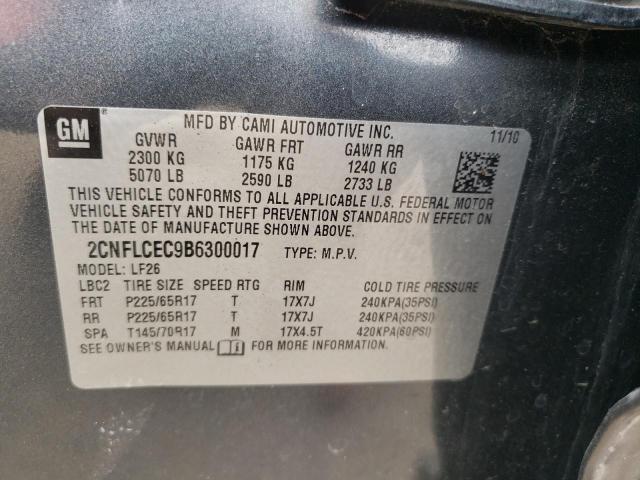 Photo 10 from auction – 2011 CHEVROLET EQUINOX LS with VIN 2CNFLCEC9B6300017