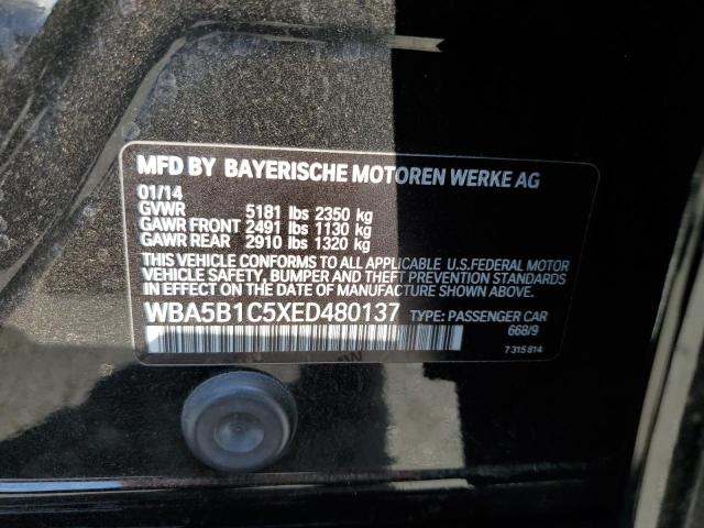 Photo 10 from auction – 2014 BMW 535 I with VIN WBA5B1C5XED480137