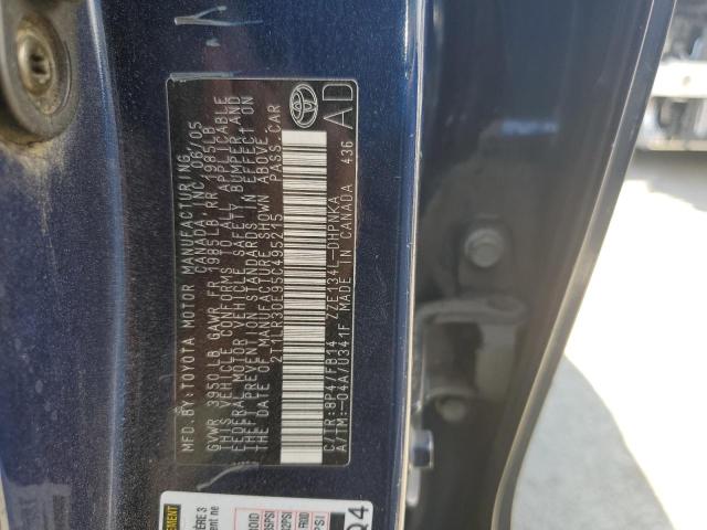 Photo 10 from auction – 2005 TOYOTA COROLLA MA with VIN 2T1LR30E95C495215
