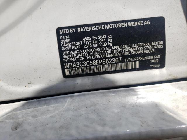 Photo 10 from auction – 2014 BMW 320 I XDRI with VIN WBA3C3C58EP662367